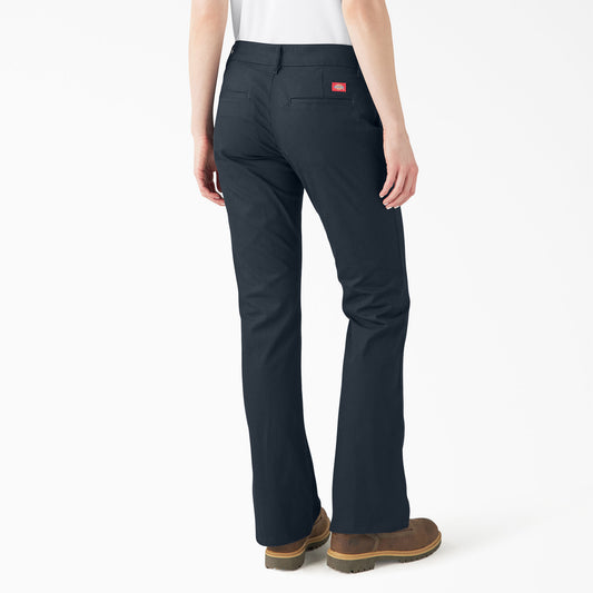 Dickies - Pantalones de corte bota ajustados FLEX para mujer - FP121