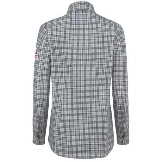 Bulwark - Camisa de punto flexible con botones para mujer Bulwark FR - STG3