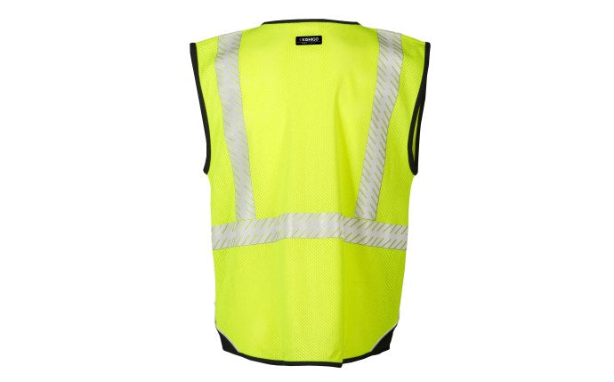 Kishigo - Chaleco de malla con fondo negro FR - FM410