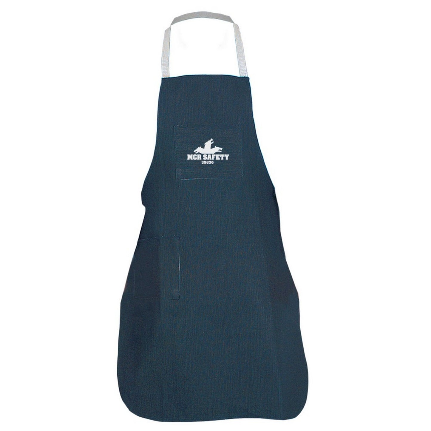 MCR Safety - Delantal con pechera de mezclilla azul - 127-39836