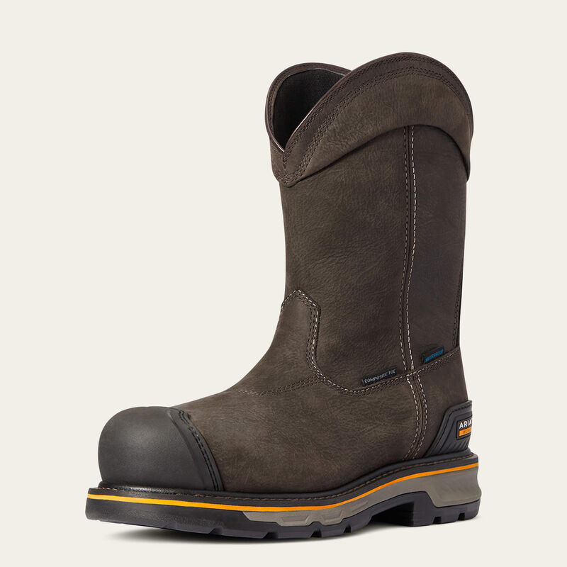 Ariat - Bota de trabajo impermeable con puntera compuesta y sin cordones Stump Jumper - 10038282