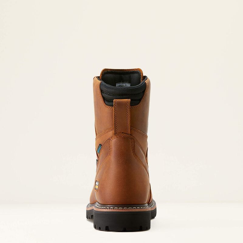 Ariat - Bota de trabajo Longview Shock Shield de 8" con punta de composite impermeable - 10053817