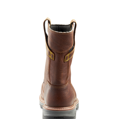 Terra - Bota de trabajo de seguridad impermeable Terra Patton Wellington con puntera de aluminio y protector metatarsiano interno para hombre - 4TCCBN