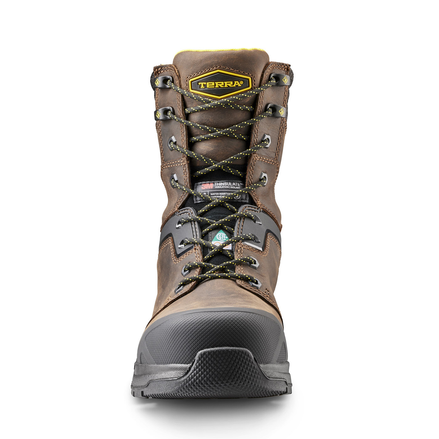 Terra - Bota de trabajo de seguridad Terra Carbine de 8" con punta de composite impermeable para hombre - 4TCRBN