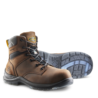 Terra - Bota de trabajo de seguridad Terra Byrne de 6" con punta de composite impermeable para hombre - 839BDB