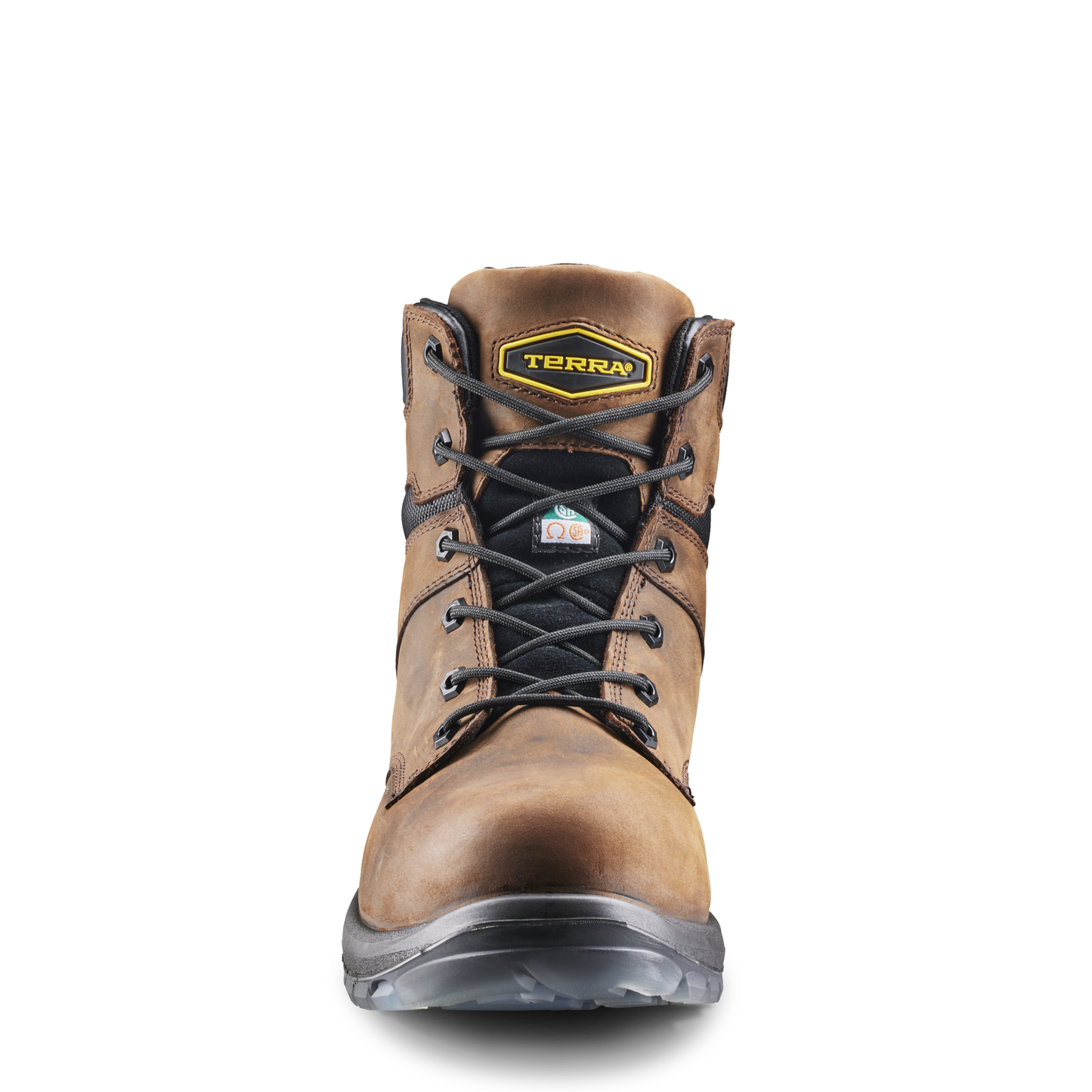 Terra - Bota de trabajo de seguridad Terra Byrne de 6" con punta de composite impermeable para hombre - 839BDB