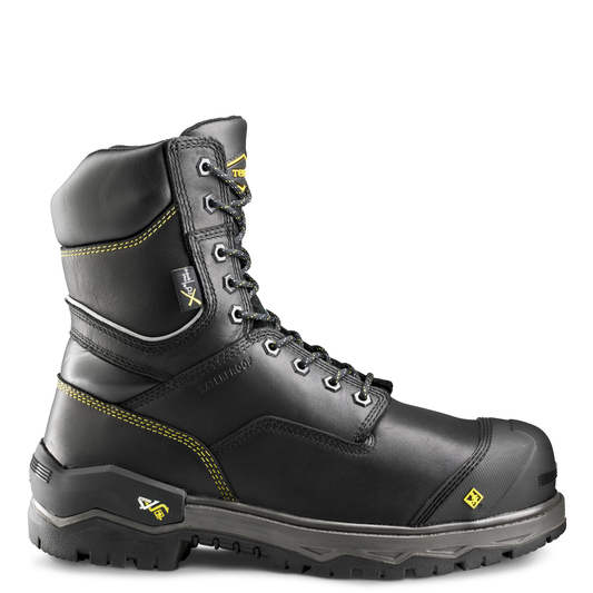 Terra - Bota de trabajo de seguridad Terra Gantry de 8" con punta de nanocompuesto impermeable y protección interna para hombre - 839CBK