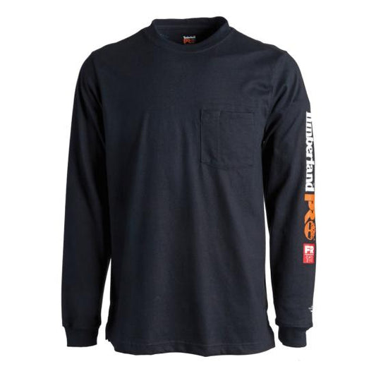 Timberland - Camiseta de algodón ignífuga con bolsillo y logotipo - A1V8D