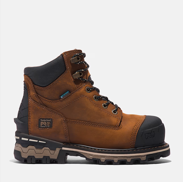 Timberland PRO - Bota de trabajo Boondock de 6" con punta de composite impermeable para mujer - TB0A5R9T214