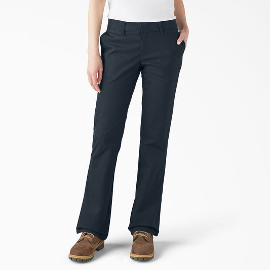 Dickies - Pantalones de corte bota ajustados FLEX para mujer - FP121