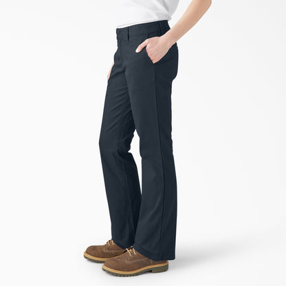 Dickies - Pantalones de corte bota ajustados FLEX para mujer - FP121