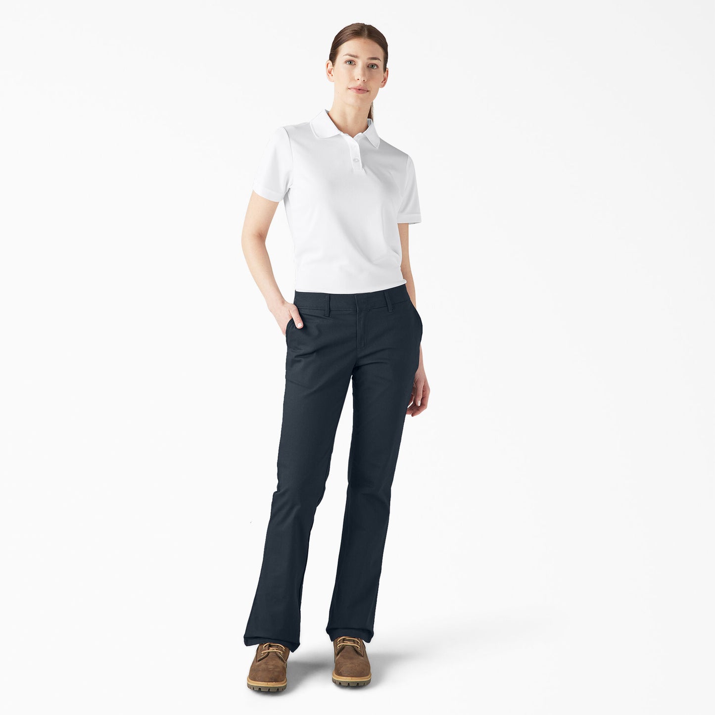 Dickies - Pantalones de corte bota ajustados FLEX para mujer - FP121