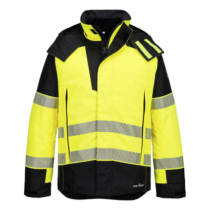 PortWest - Chaqeta de invierno PW3 FR Modaflame Rain+ Hi-Vis Winter - FR606