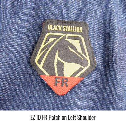 Black Stallion - Camisa de trabajo vaquera resistente al fuego - FS8-DNM