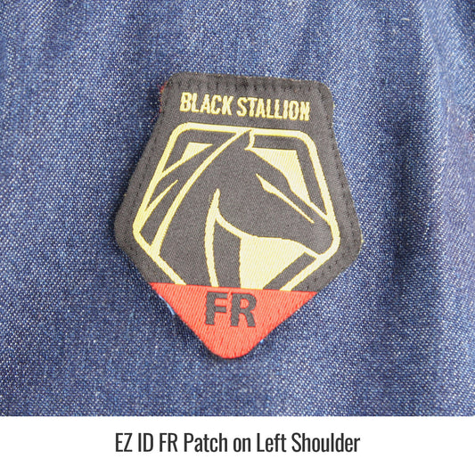 Black Stallion - Camisa de trabajo vaquera resistente al fuego - FS8-DNM