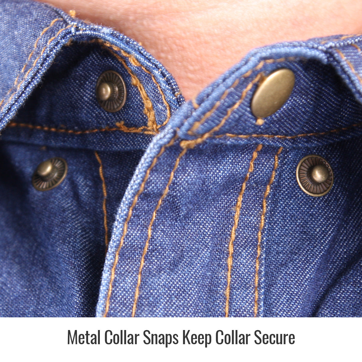 Black Stallion - Camisa de trabajo vaquera resistente al fuego - FS8-DNM