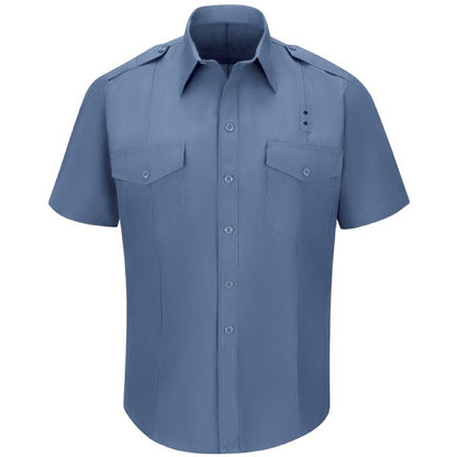 Workrite - Camisa clásica de manga corta de jefe de bomberos para hombre - FSC2