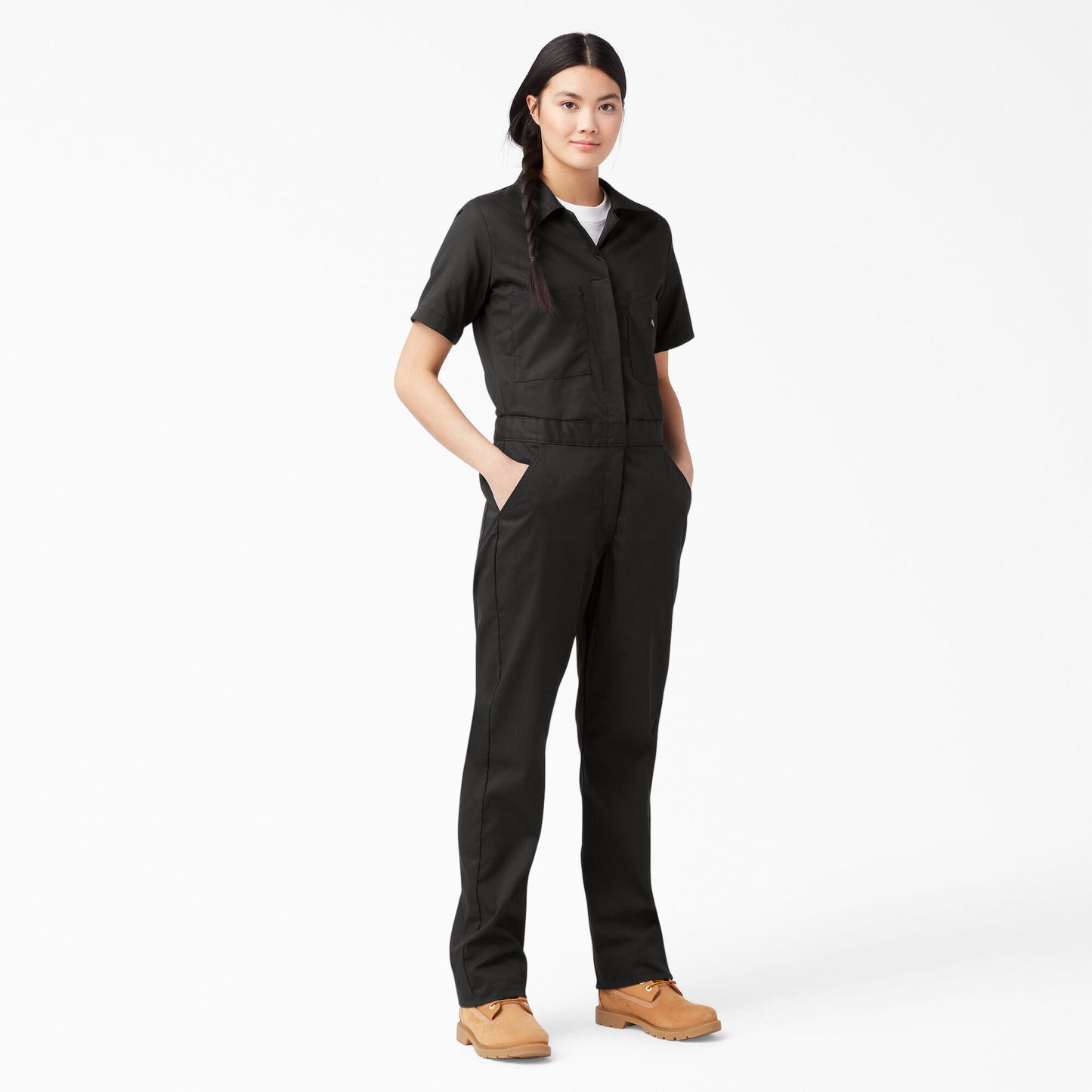 Dickies - Mono de manga corta refrescante FLEX para mujer - FV332F