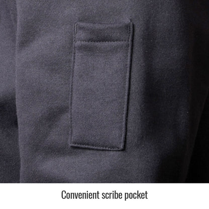 Black Stallion - Sudadera con capucha y cremallera completa de algodón ignífugo de 12 oz - JF1331-BK