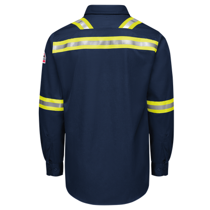 Camisa tejida cómoda de peso medio con visibilidad mejorada para hombre de la serie i Q - QS26-EHV