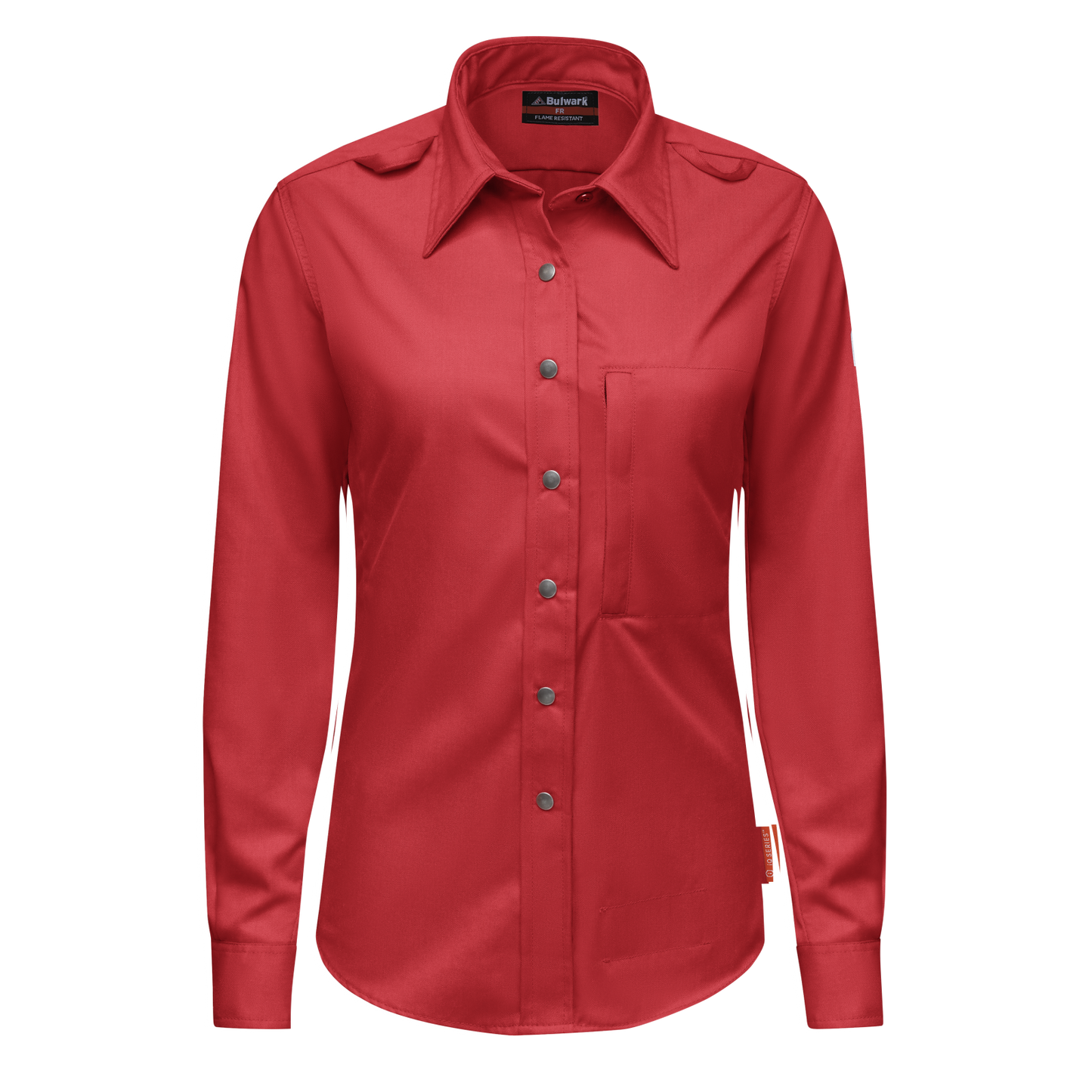 Bulwark - Camisa tejida con cierre a presión frontal, cómoda y de peso medio para mujer de la serie i Q® - QS27