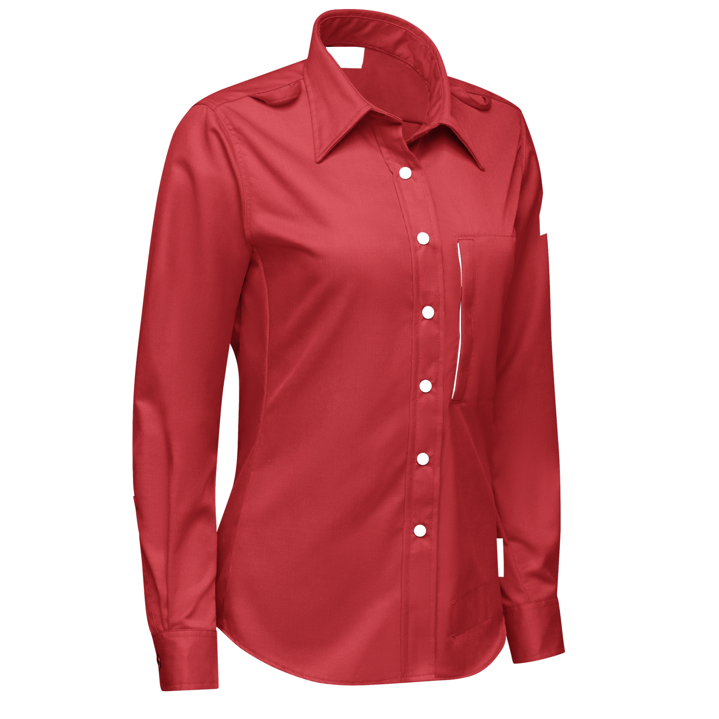 Bulwark - Camisa tejida con cierre a presión frontal, cómoda y de peso medio para mujer de la serie i Q® - QS27