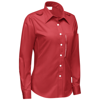 Bulwark - Camisa tejida con cierre a presión frontal, cómoda y de peso medio para mujer de la serie i Q® - QS27