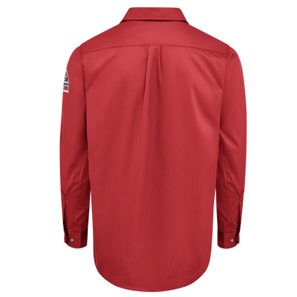 Bulwark - Camisa tejida con cierre a presión frontal, cómoda y de peso medio para hombre de la serie i Q® - QS28