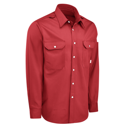 Bulwark - Camisa tejida con cierre a presión frontal, cómoda y de peso medio para hombre de la serie i Q® - QS28
