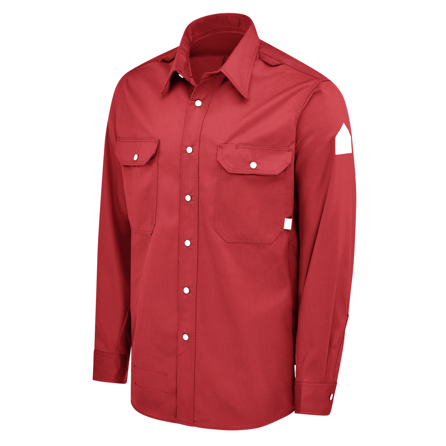 Bulwark - Camisa tejida con cierre a presión frontal, cómoda y de peso medio para hombre de la serie i Q® - QS28