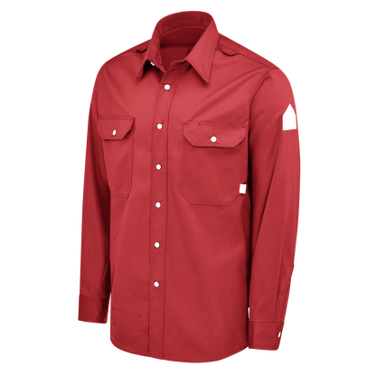 Bulwark - Camisa tejida con cierre a presión frontal, cómoda y de peso medio para hombre de la serie i Q® - QS28