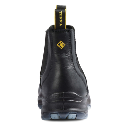 Terra - Bota de trabajo Terra Murphy de 6" con puntera suave y sin cordones para hombre - R4NSBK