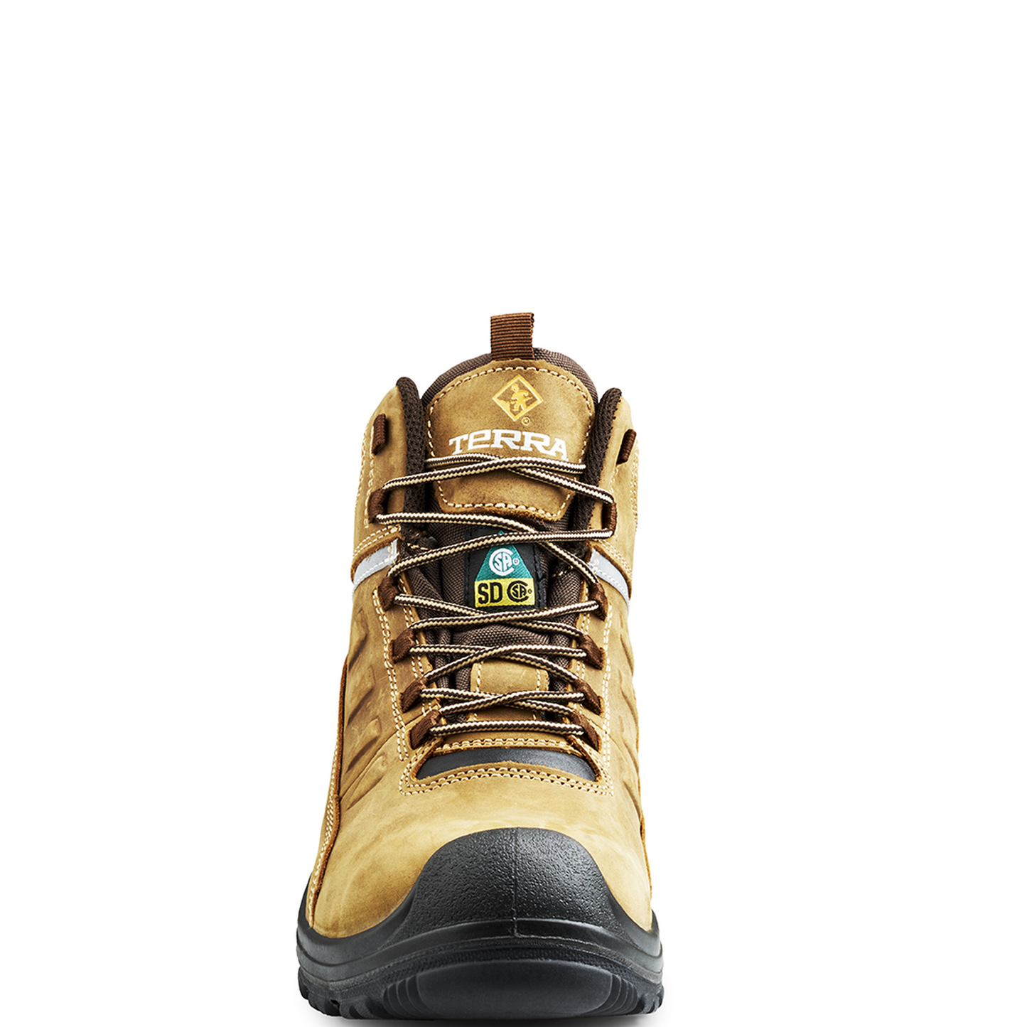 Terra - Bota de trabajo de seguridad Terra Findlay de 6" con punta de composite impermeable para hombre - R5204B