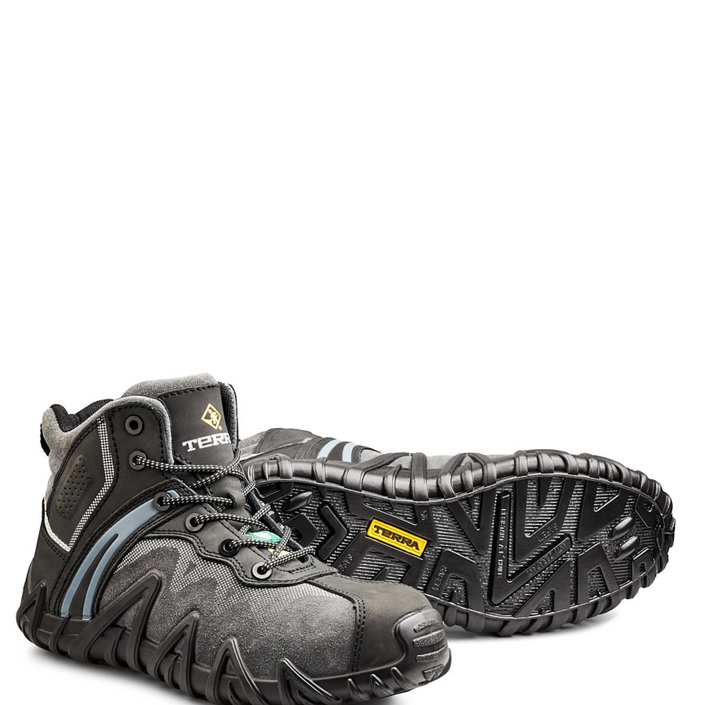 Terra - Zapato de trabajo de seguridad con punta de composite Terra Venom Mid para hombre - R8285B