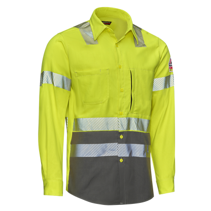 Bulwark - Camisa de uniforme de alta visibilidad con bloques de color para hombre - S1B2