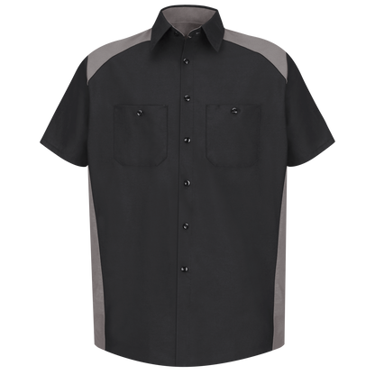 Red Kap - Camisa de manga corta de deportes de motor para hombre - SP28