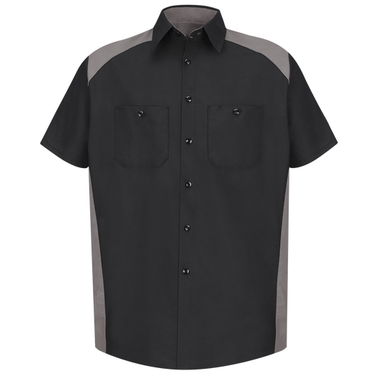 Red Kap - Camisa de manga corta de deportes de motor para hombre - SP28