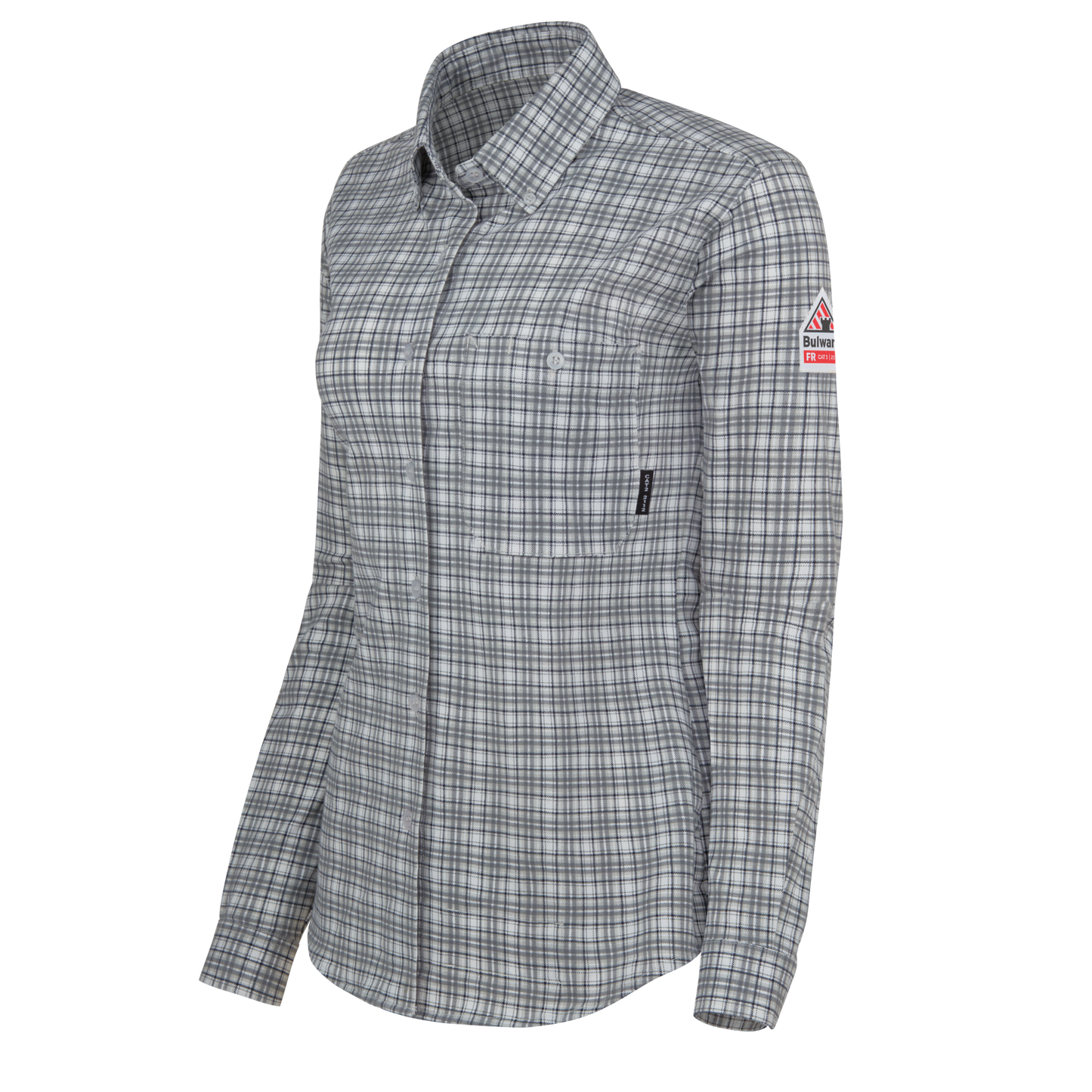 Bulwark - Camisa de punto flexible con botones para mujer Bulwark FR - STG3