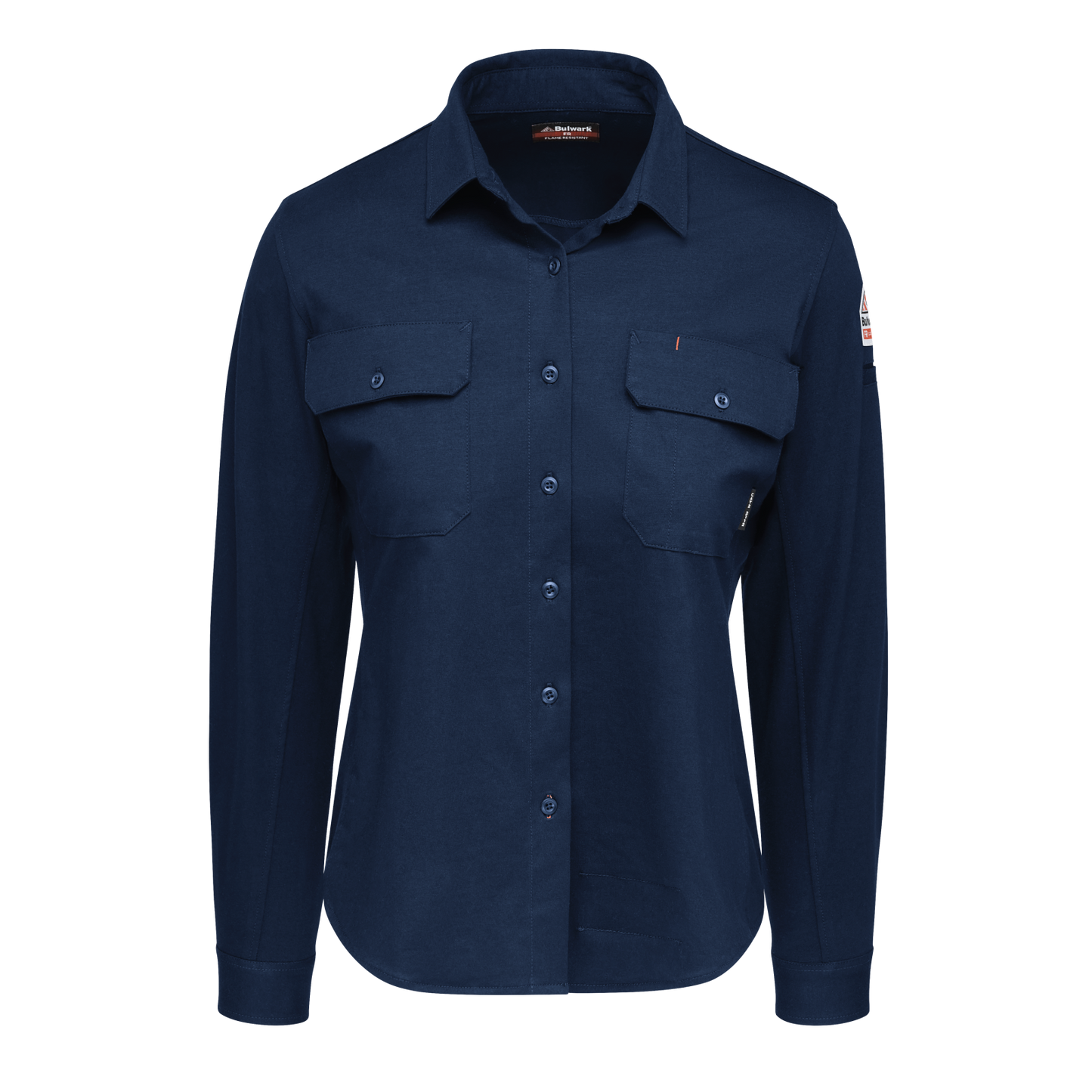 Bulwark - Camisa de punto flexible con botones para mujer - STG5