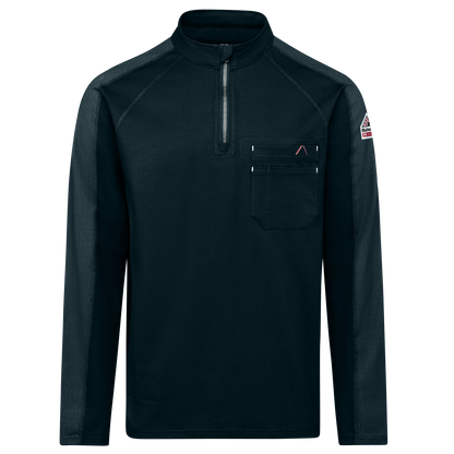 Bulwark - Jersey de punto flexible con cremallera de 1/4 para hombre - STZ2