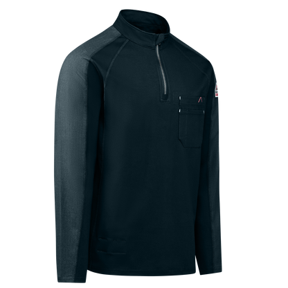 Bulwark - Jersey de punto flexible con cremallera de 1/4 para hombre - STZ2