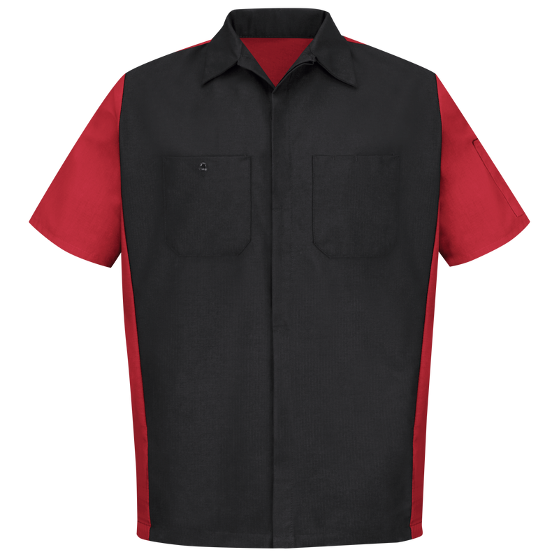 Red Kap - Camisa de manga corta de dos tonos para hombre - SY20