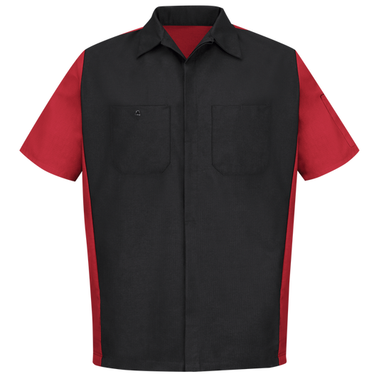 Red Kap - Camisa de manga corta de dos tonos para hombre - SY20