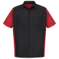Red Kap - Camisa de manga corta de dos tonos para hombre - SY20