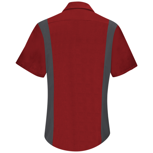 Red Kap - Camisa de manga corta Performance Plus Shop para mujer con tecnología OilBlok - SY41-OB-CB