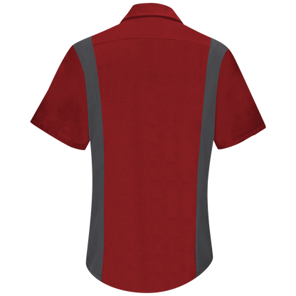 Red Kap - Camisa de manga corta Performance Plus Shop para mujer con tecnología OilBlok - SY41-OB-CB