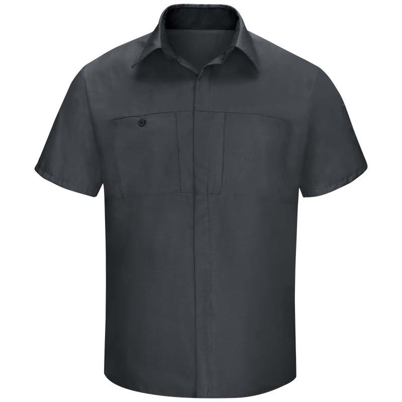 Red Kap - Camisa de manga corta Performance Plus Shop para hombre con tecnología Oilblok - SY42-OB-CB