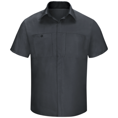Red Kap - Camisa de manga corta Performance Plus Shop para hombre con tecnología Oilblok - SY42-OB-CB
