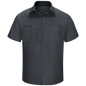 Red Kap - Camisa de manga corta Performance Plus Shop para hombre con tecnología Oilblok - SY42-OB-CB