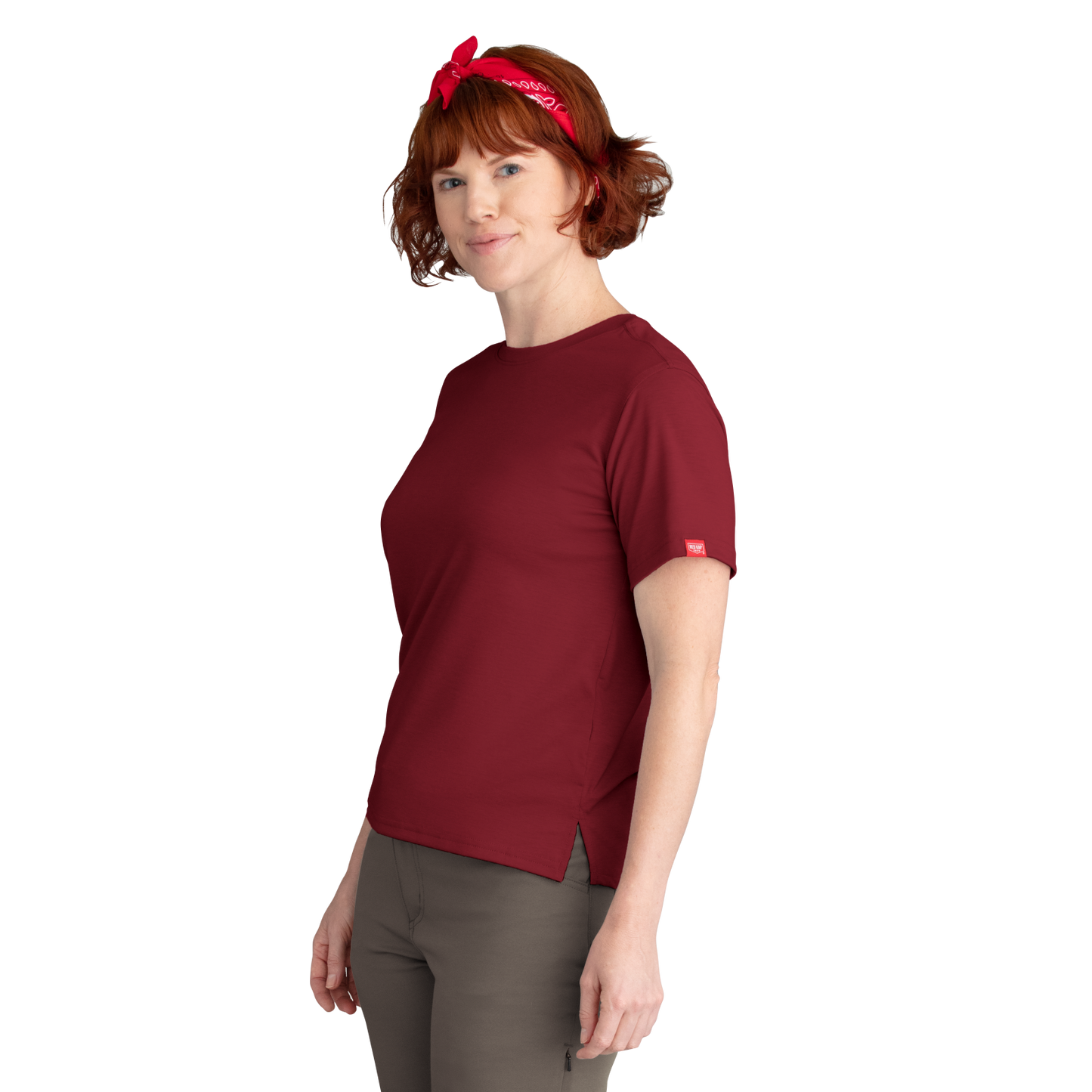 Red Kap - Camiseta refrescante de manga corta para mujer - TKW1
